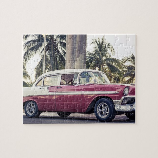 CLASSIC CAR TROPICAL JIGSAW PUZZLE (Horizontal)