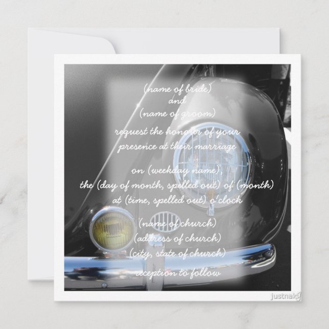 classic car v Invitation (Front)