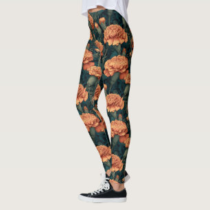 Classic Carnation Fantasy Active Crossfit Leggings