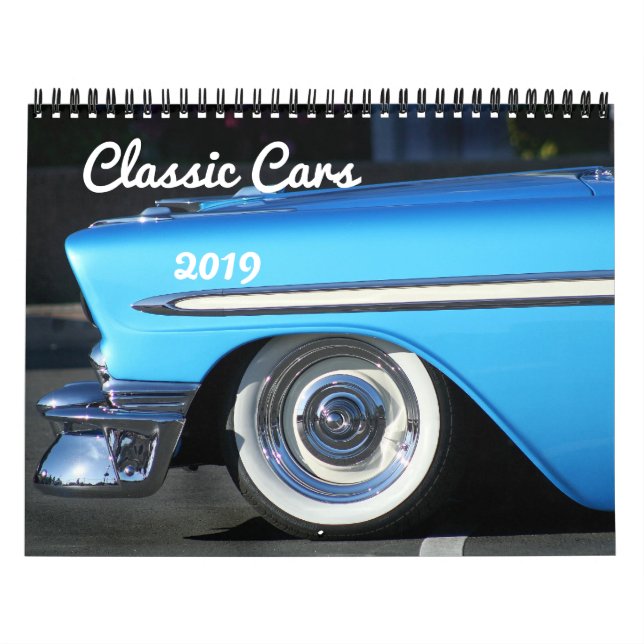 Classic Cars 2019 Calendar (Cover)