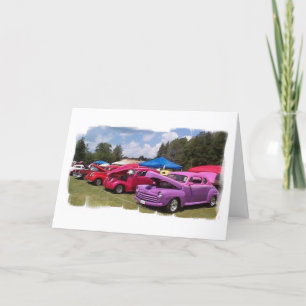 Classic Cars Birthday Card (Large Print)