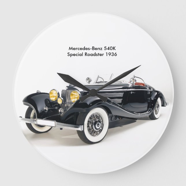 Classic cars image for Round-Large-Wall-Clock Large Clock (Front)