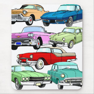 Classic Cars Mouse Pad