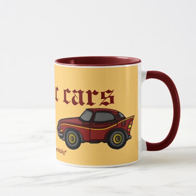 Classic cars mug design (Right)