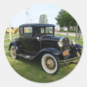 Classic Cars Round Sticker