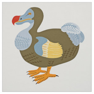 Classic Cartoon Dodo Bird Fabric