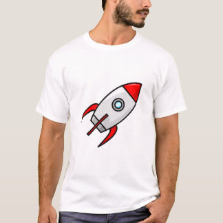 Classic cartoon rocketship T-Shirt