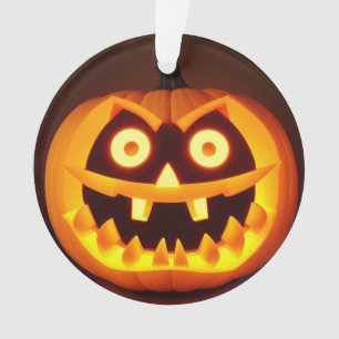 🎃🕯️ Classic Carved Pumpkin Spooky 👻 Halloween Ornament