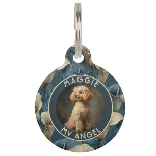 Classic Cat Lover Present Calla Lilies Floral Pet Tag