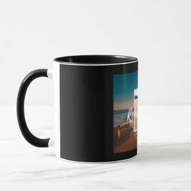 Classic Ceramic Coffee Mug" "Customizable Photo Mu Mug (Left)