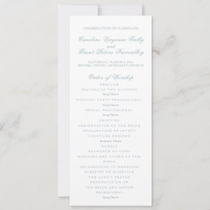 Classic Ceremony Program 