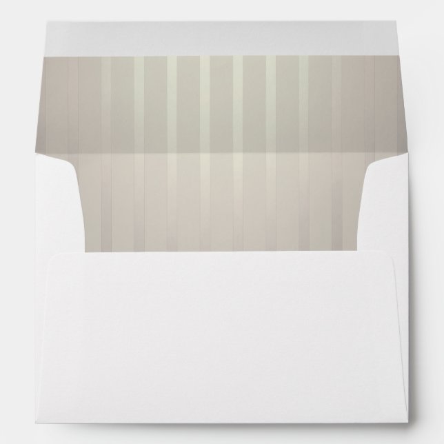 Classic Champagne Beige Ivory Pearl Wedding Envelope (Back (Bottom))
