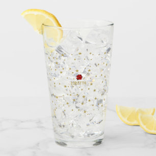 Classic Charm: Retro Christmas stars flower glass