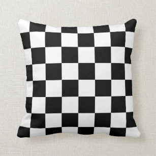 Black White Checked Cushions Decorative Throw Cushions Zazzle Au