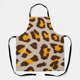 Classic Cheetah Print Pattern Kitchen Apron