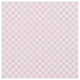 Classic Chequerboard Pink Pattern Fabric