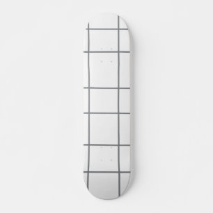 Classic Chequered Pattern Skateboard