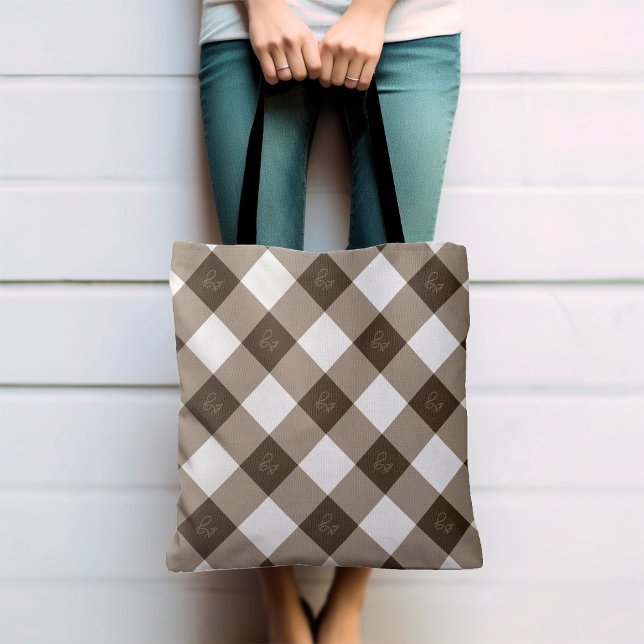 Classic Chequered Pattern   Tote Bag (Creator Uploaded)