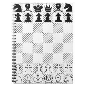 Classic chess board notebook