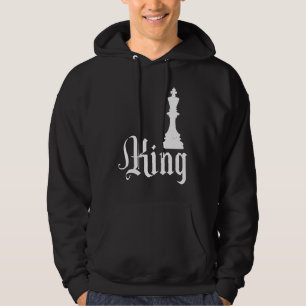 Classic Chess Design king men and womens Hoodie