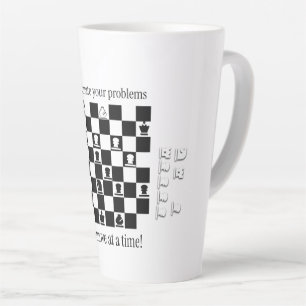 Classic Chess-Inspired Design Latte Mug