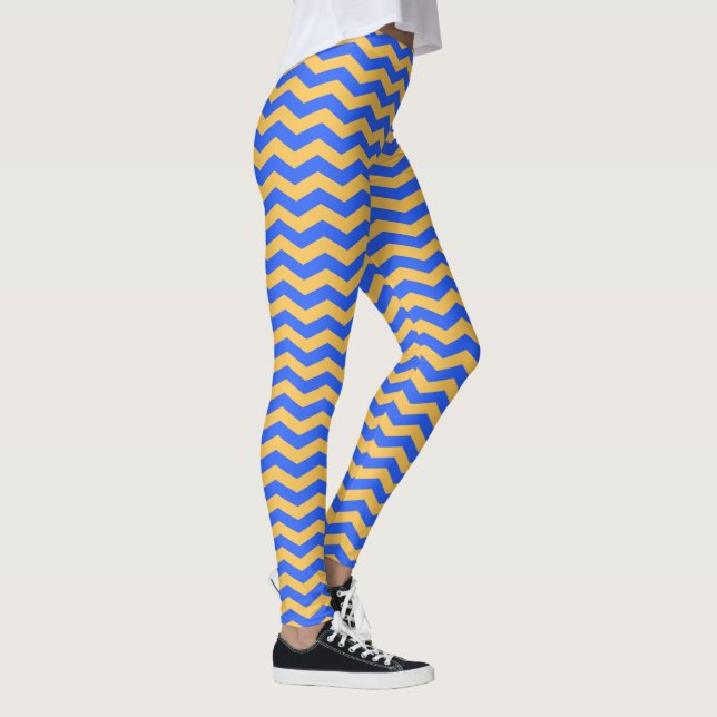 Classic Chevron Striped Leggings (Right)