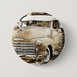 Classic Chevy Chevrolet Truck 6 Cm Round Badge