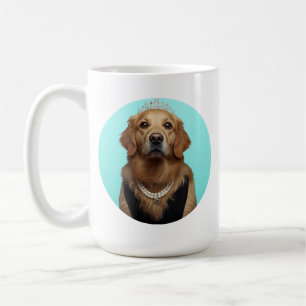 Classic Chic Breakfast Poster Golden Retriever Coffee Mug