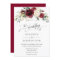 Classic Chic Burgundy Ivory Floral Wedding
