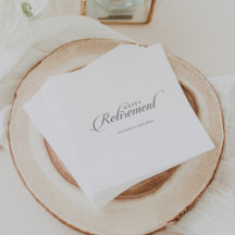 Classic Chic Calligraphy Retirement
