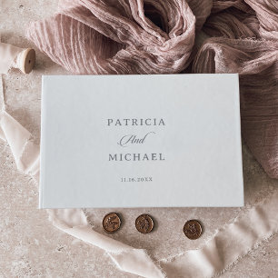 Classic Chic Calligraphy Wedding Guest Book