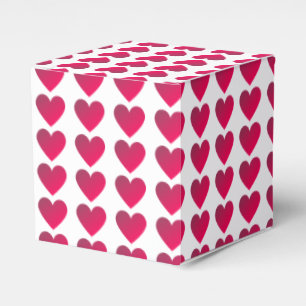 Classic Chic Cute Heart Pattern Favor Box
