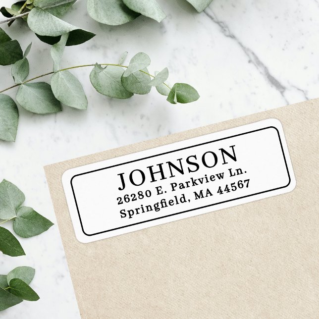 Classic Chic Return Address Label (Creator Uploaded)