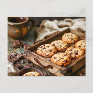 Classic Chocolate Chip Cookies Holiday Postcard