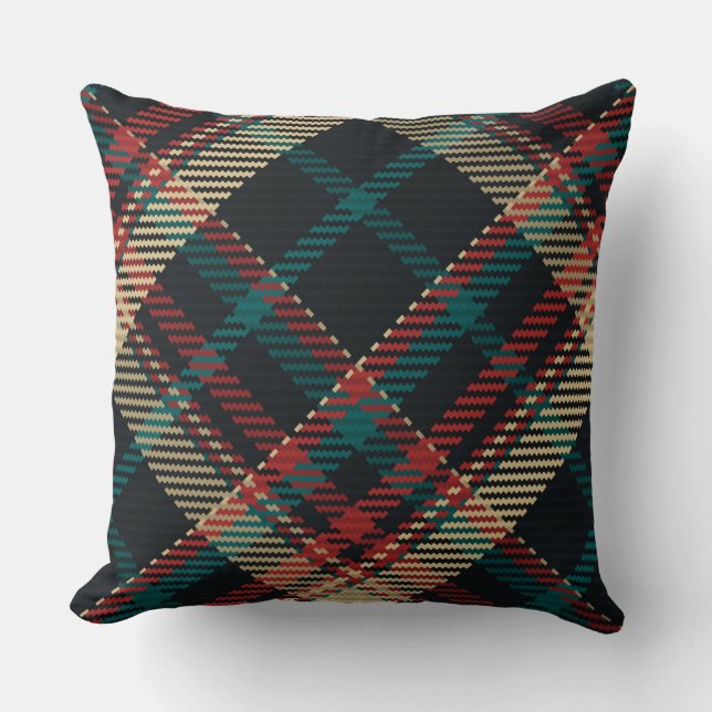 Classic Christmas Buffalo Plaid Pillow (Front)