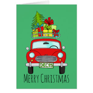 Classic Christmas Car with Gifts