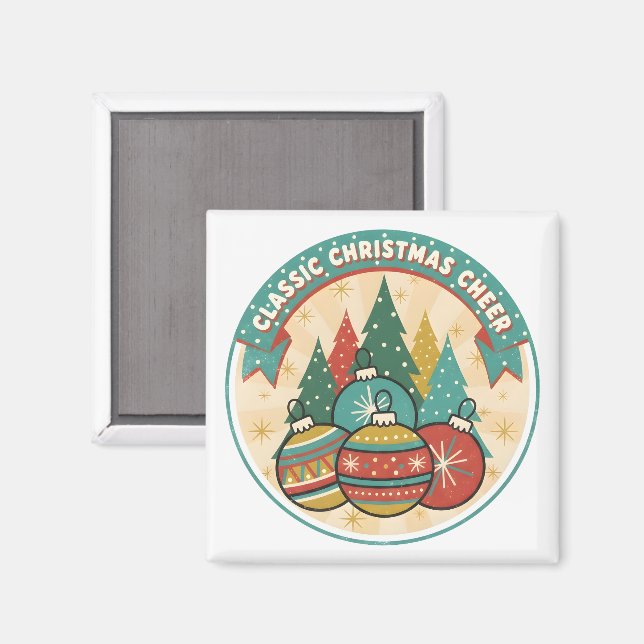 Classic Christmas Cheer Magnet (Front/Back)
