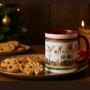 Classic Christmas Decorative Festive Jolly Mug