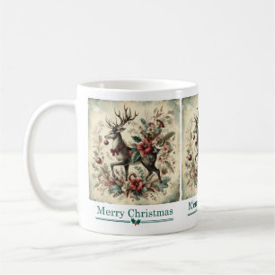 Classic Christmas Deer Mug