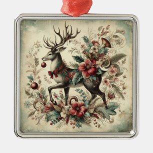 Classic Christmas Deer Ornament