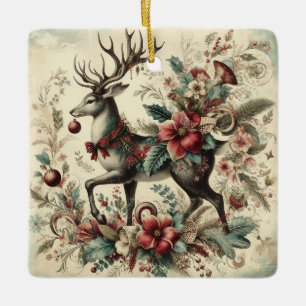 Classic Christmas Deer Ornament