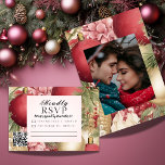 Classic Christmas Eve Wedding with Romantic Photo RSVP Card<br><div class="desc">Elevate your holiday wedding with our classic Christmas Eve RSVP featuring a romantic photo and convenient QR code! Perfect for inviting guests to celebrate your special day, this elegant RSVP card combines style and functionality. Personalise it to reflect your love story and make planning a breeze. Don’t miss out on...</div>