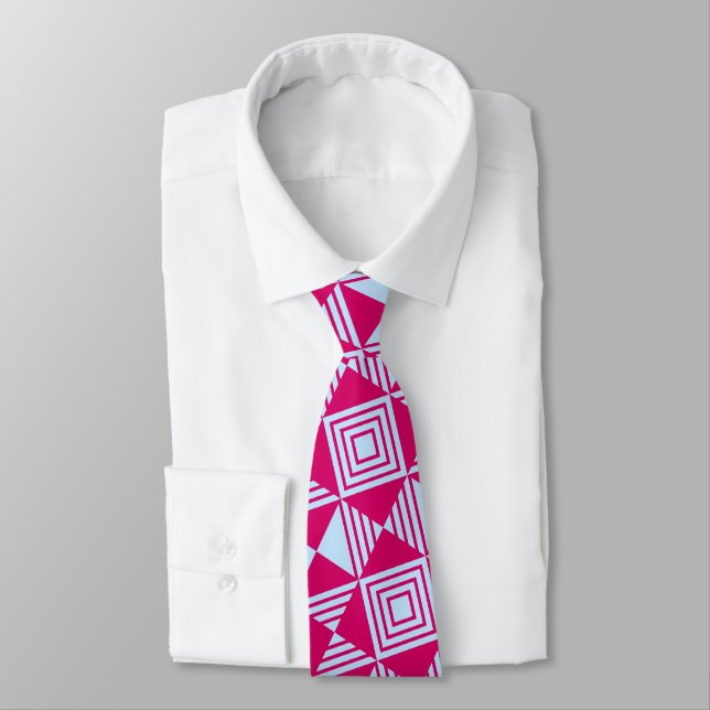 Classic Christmas Gift Ideas Modern Geometric  Tie (Tied)