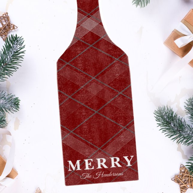 Classic Christmas Gingham Custom Cutting Board (Creator Uploaded)