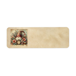 Classic Christmas Gnome Address Labels