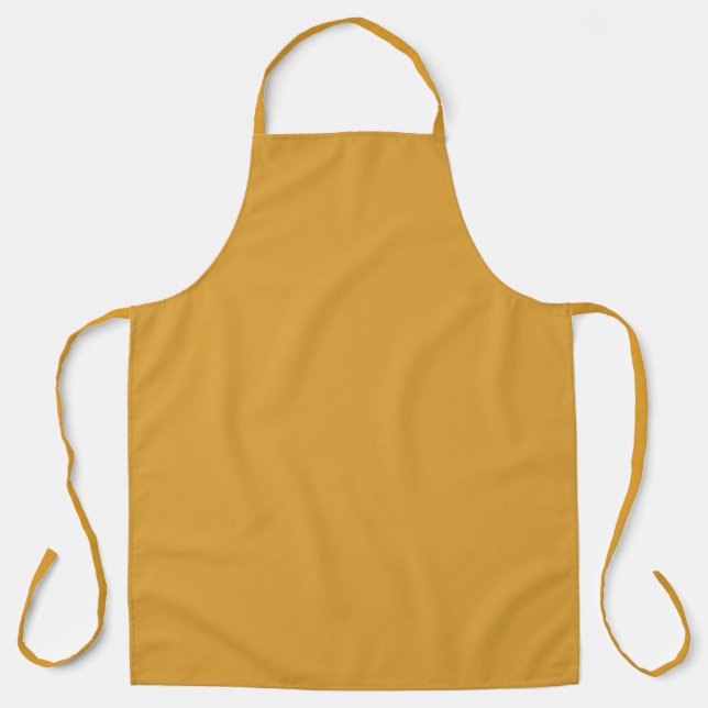 Classic Christmas Gold Fall Winter Solid Colour Apron (Front)