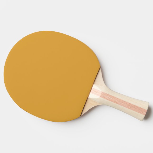 Classic Christmas Gold Fall Winter Solid Colour Ping Pong Paddle (Side)