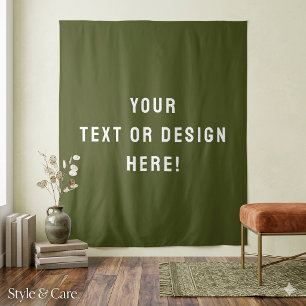 Classic Christmas Green Tapestry for Cosy Interior