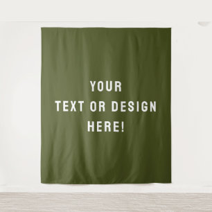 Classic Christmas Green Tapestry for Cozy Interior