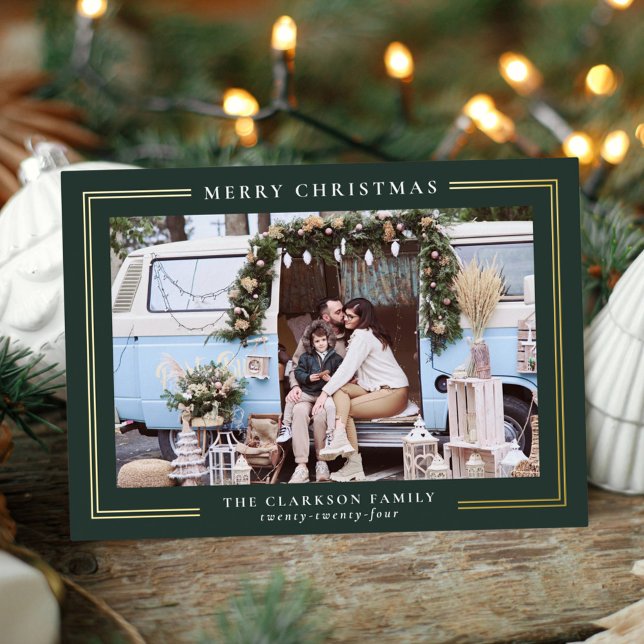 Classic Christmas Holiday Photo Card (Creator Uploaded)